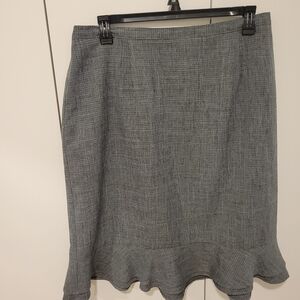 Chic Gray A-Line Skirt